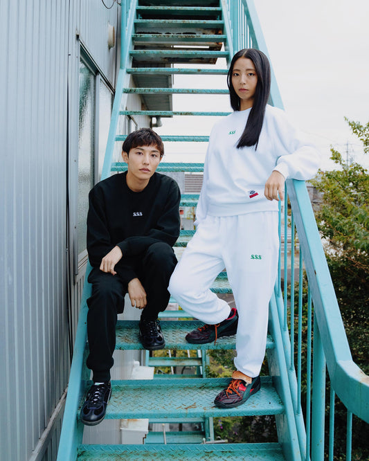 Sweatpants / Gray × Blue