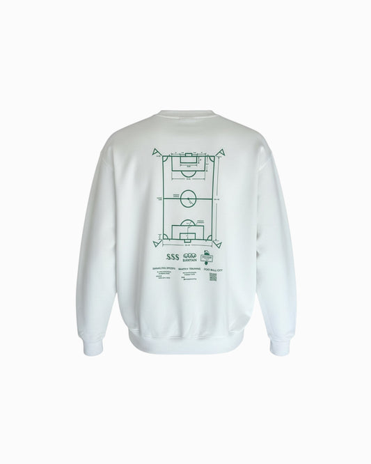 A-pitch Sweatwear / White × Green