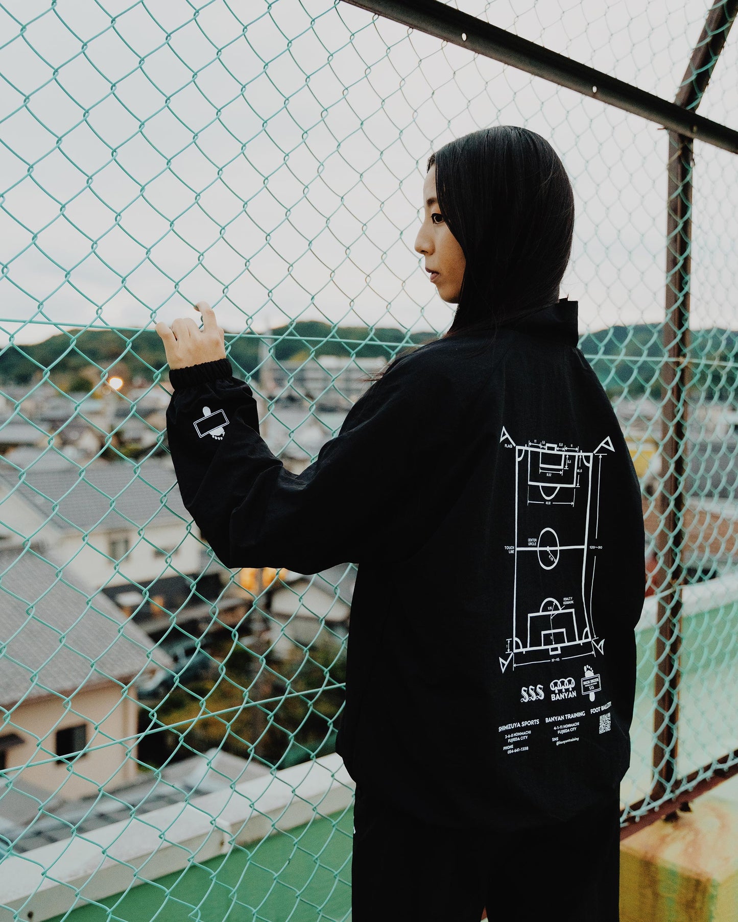 A-pitch Nylon Blouson