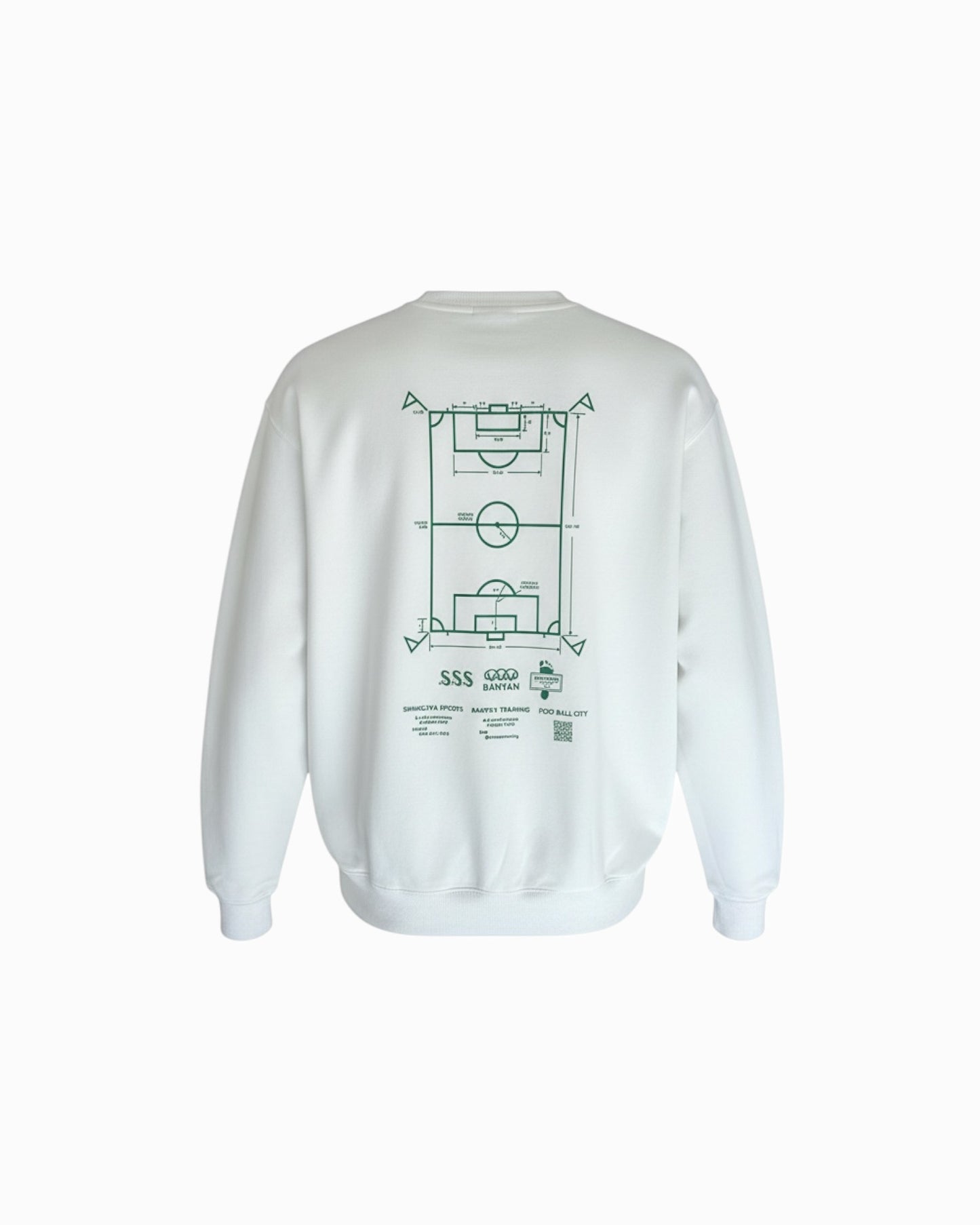 A-pitch Sweatwear / White × Green