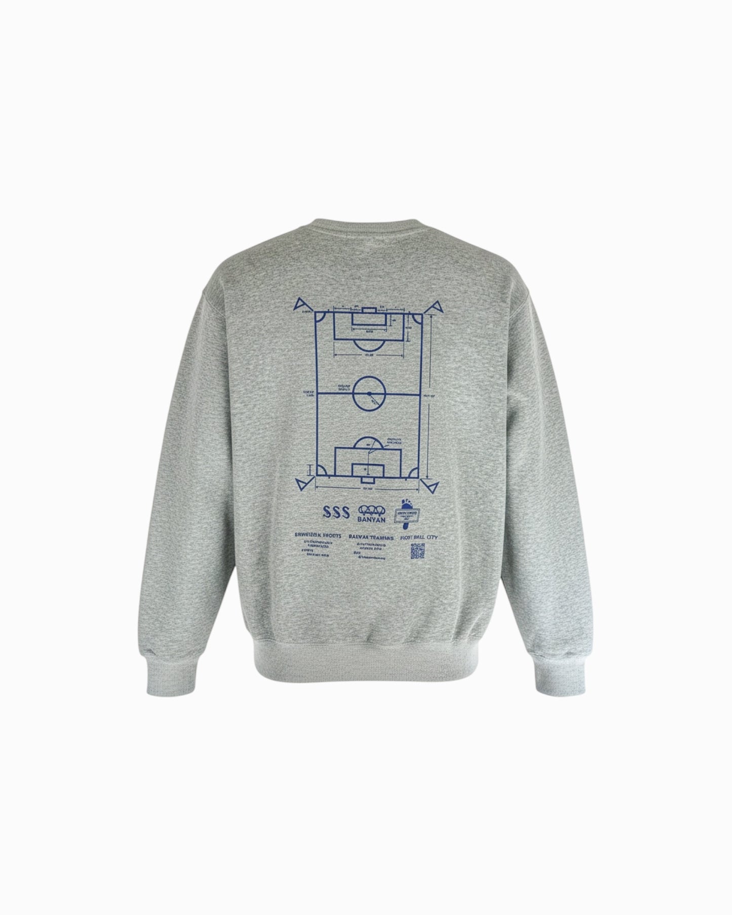 A-pitch Sweatwear / Gray × Blue