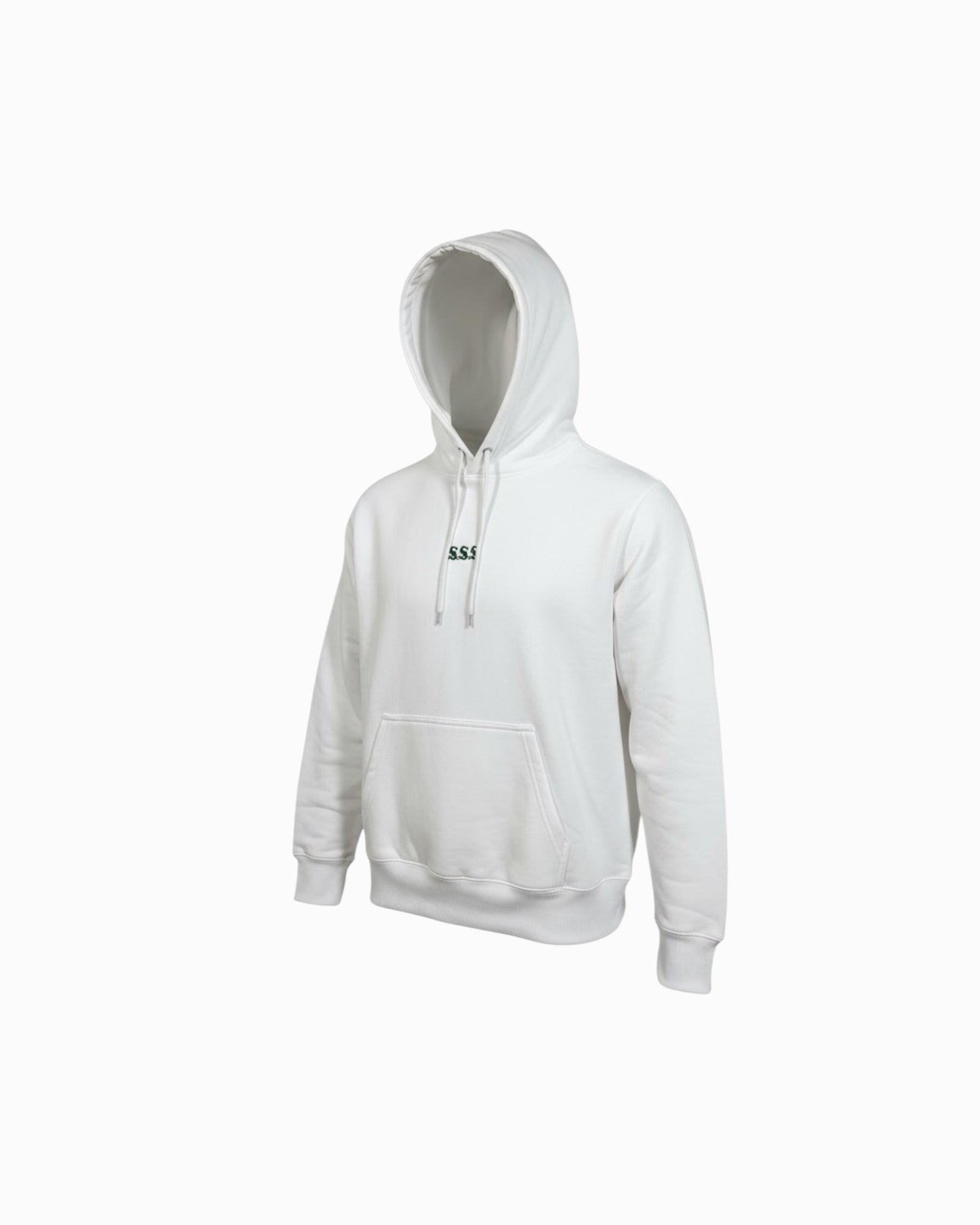 A-pitch Sweat Hoodie / White × Green