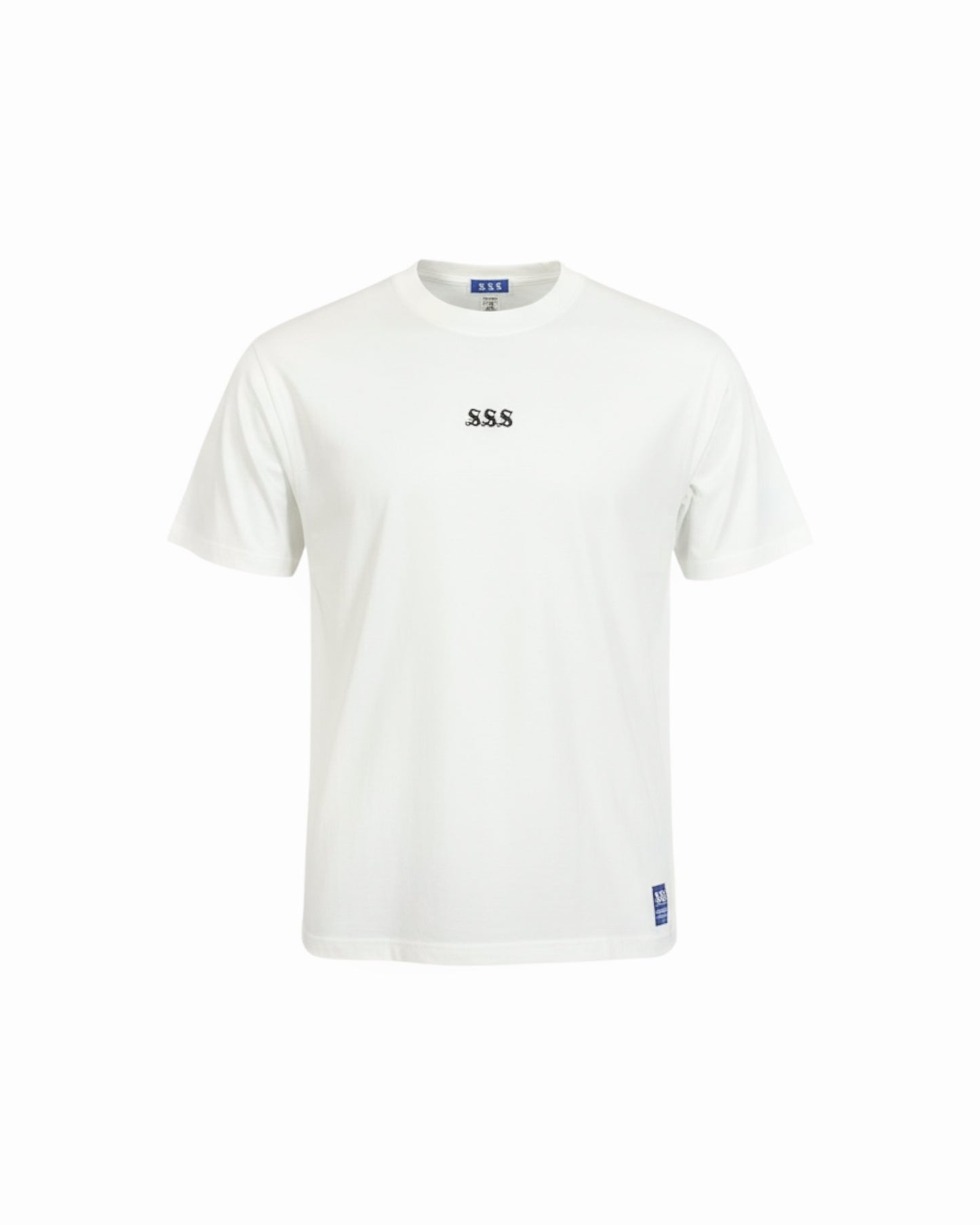 A-pitch Short Sleeve Tee / White × Black