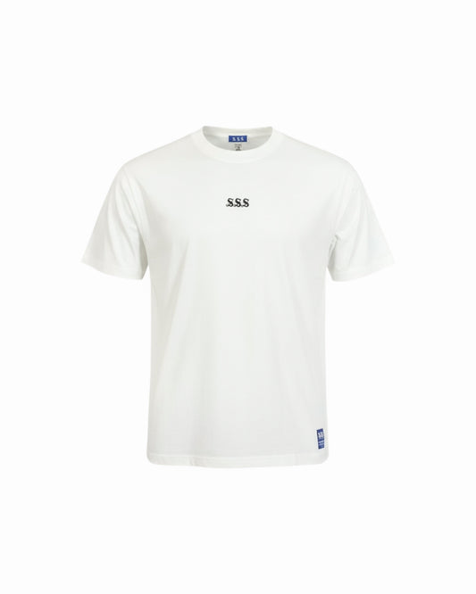 A-pitch Short Sleeve Tee / White × Black