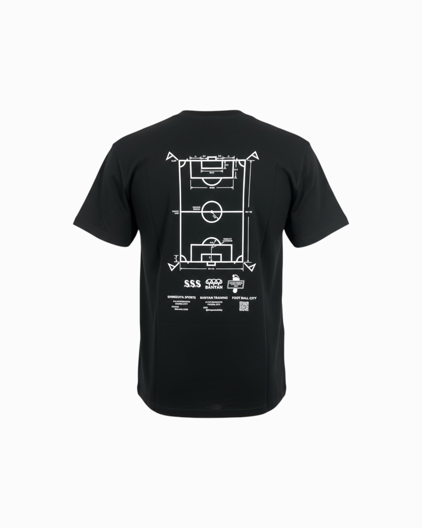 A-pitch Short Sleeve Tee / Black × White